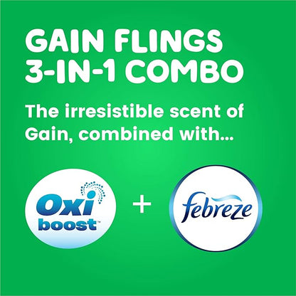 Gain Flings Laundry Detergent Pacs, Original, 35 Count (Packaging May Vary)