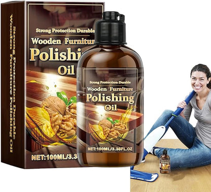 Wood Cleaner for Furniture - Cabinet Polishing Restorer, Quick Shine Solution for Indoor Home, 100ml Spray with Fast Action, Home Care, Floor for Sofa Chair and Kitchen Dresser