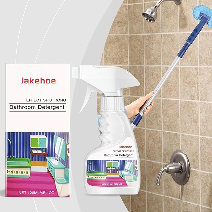 Bathroom Detergent Spray, 4 FL OZ, Glass and Tile Cleaner；Bathroom Cleaning; Water Stain Cleaning