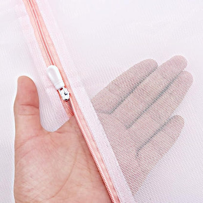 Tenn Well 3PCS Mesh Laundry Bags, 20 x 23 Inches Large Lingerie Bags for Washing Delicates, Garments, Bath Towels, Dirty Clothes, Socks, Toys, Travel