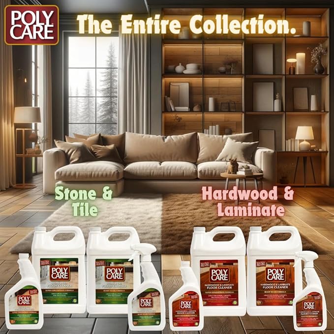 Hardwood Floor Cleaner Refill Spray - 32 oz (2 Pack) - Fresh- Refill for Spray Mops - Residue-Free Floor Cleaning Solution for Wood or Laminate Floors