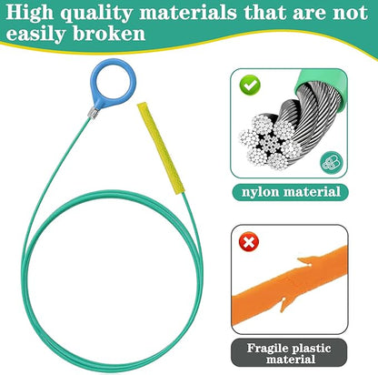 6 Pack 35.5 Inch Drain Snake Hair Clog Remover,Anti-Break Nylon-Coated Plumbing Snake & Sink Declogger for Bathroom,Kitchen Sink,Shower