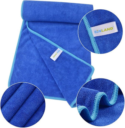 SINLAND Microfiber Gym Towels Super Absorbent Compact Travel Workout Towel Quick Dry Camping Sweat Towel for Sports Beach Swimming Backpacking Hiking and Yoga Men Women 16 Inch X 32 Inch