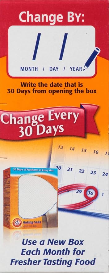 Arm & Hammer Baking Soda Fridge-n-Freezer Odor Absorber, Orange 14 oz, Pack of 24