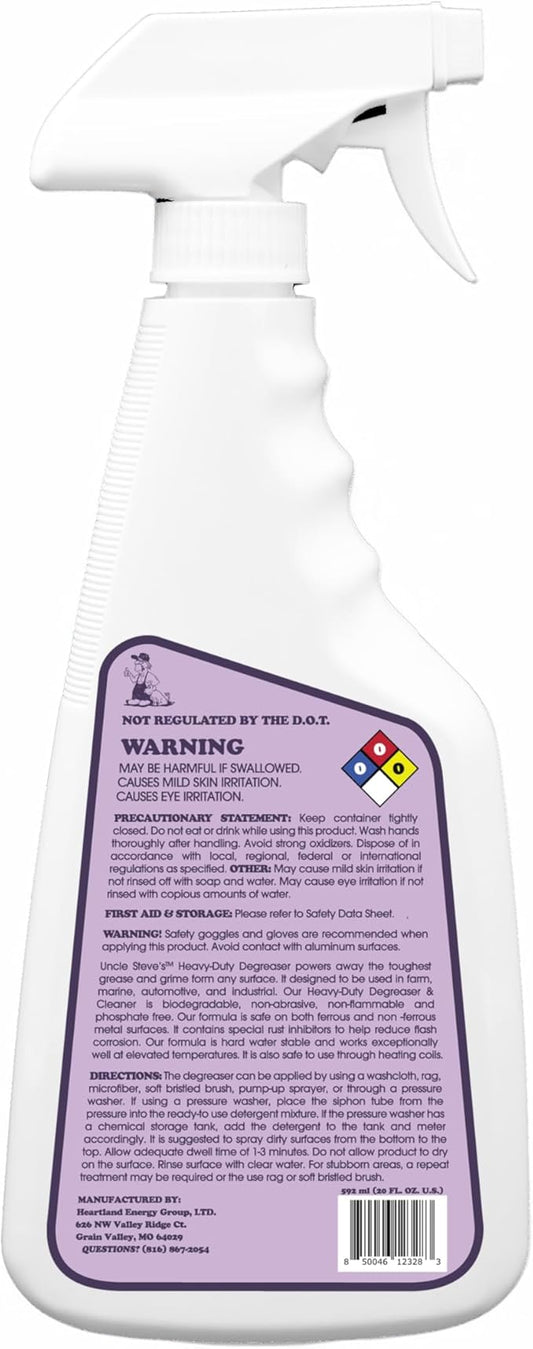 UNCLE STEVE'S® Heavy Duty Degreaser & Cleaner (1) - All Purpose - Multi-surface - Non-Toxic