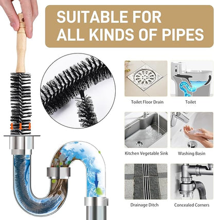 30 Inch Dryer Vent Cleaner Dryer, Long Flexible Dryer Vent Cleaner & Refrigerator Condenser Coil Brush Lint Brush Vent Cleaner Vent Trap Cleaner Lint Trap Cleaning Tool