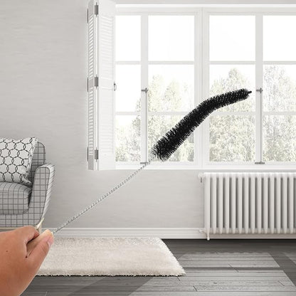 Radiator Cleaner Brush, Radiator Duster Brush Cleaning Brush for Radiator Long Handled Radiator Brush for Radiator Cleaning Supplies