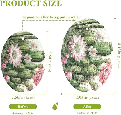 Cactus Kitchen Scrub Sponges, Pop-up Kitchen Cleaning Sponges Reusable Dish Washing Sponges for Bathroom Household Cleaning 3 Pack - Non Scratch Scrubber
