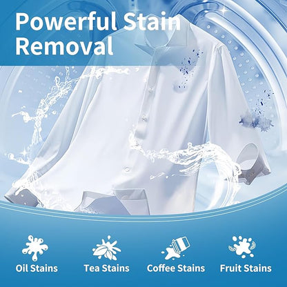 YUCO Laundry Detergent Sheets 80 Loads, Eco Friendly Laundry Soap Washer Sheets, Liquidless Laundry Detergent Sheet for Travel No Plastic, Hypoallergenic, Fresh Scent