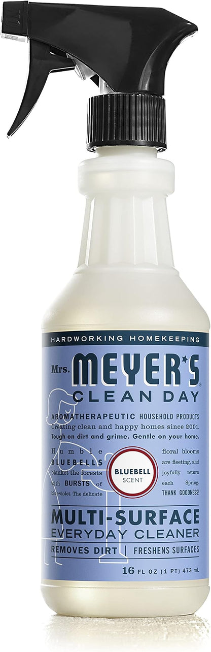 Mrs. Meyer's Clean Day Multi-Surface Everyday Cleaner, Bluebell Scent, 16 ounce bottle (Pack of 2)