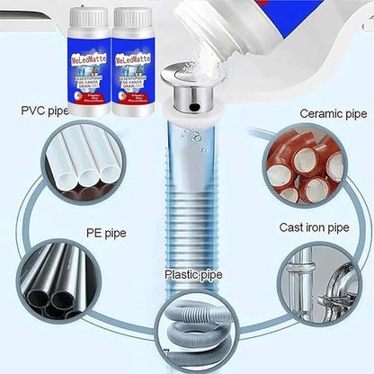 Powerful Pipe Dredging Agent, Meledmatte Drain Cleaner, Powerful Pipe Cleaner,Sinks Drain Cleaner For Kitchen Toilet Pipeline Quick Cleaning Tool (5)