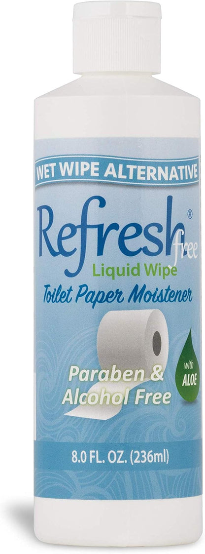 Refresh Liquid Wipe Free: Toilet Paper Foam (Sensitive Skin Refill, Refill 8 Fl Oz (1 Pack))