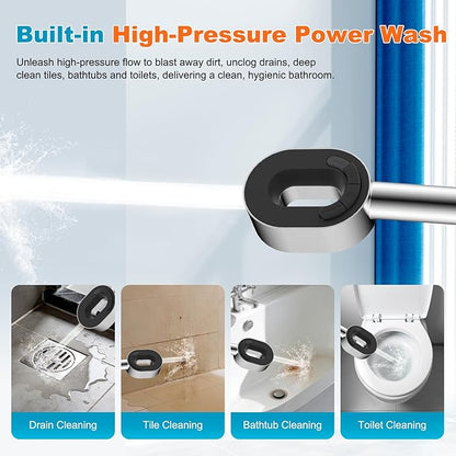 Hibbent Filtered Showerhead with handheld, High Pressure 5 Sprays Handheld Shower Head with Brass Holder& 71" Metal Hose, Water Softener for Hard Water-Remove Chlorine, Reduces Dry Itchy Skin, Chrome
