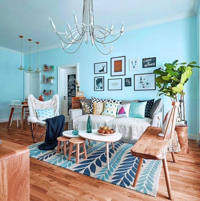 197"x17.7" Teal Peel and Stick Wallpaper Contact Paper Peel and Stick Wall Paper Self-Adhesive Removable Wallpaper for Wall Covering Cabinet Countertop Vinyl Roll