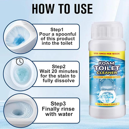2PCS Foam Toilet Cleaner,2025 New Toilet Bowl Cleaner,Advanced Bathroom Cleaner for Home,Powerful Instant Bowl Cleaners for Toilets Squatting Pans