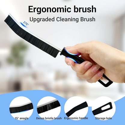 Crevice Cleaning Brush, 2026 New Multifunctional Gap Hard Bristled Grout Brush Tool for Scrub Small Spaces, Kitchen, Toilet, Bathroom, Corner, Grout, Sink, Window Tracks, Hinges, Tile(6pcs)