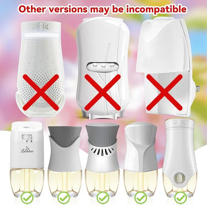 Plug In Air Freshener Refills 12 Pack – Cherry Blossom, Raspberry, Balsam Fir, Coconut, Spring & Summer Scented Refill for Home & Bathroom, Compatible with Air Wick & Glade, Not for Glade Plus