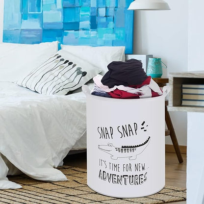 Collapsible Laundry Basket in Bedroom Waterproof Laundry Hamper in Bathroom Large Laundry Bag in College Dormitory Cloakroom Livingroom Nursery Organizer Toy Bin