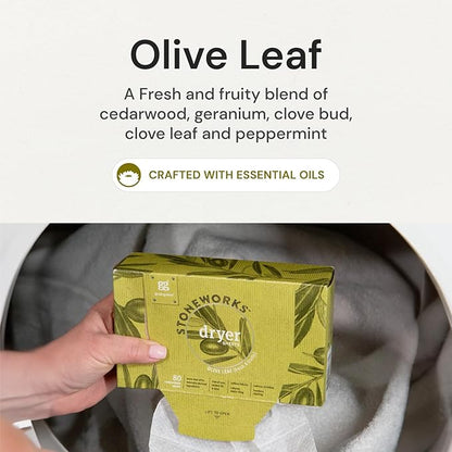 Grab Green, Stoneworks, Dryer Sheets, 80 Compostable Sheets (Birch Branch)