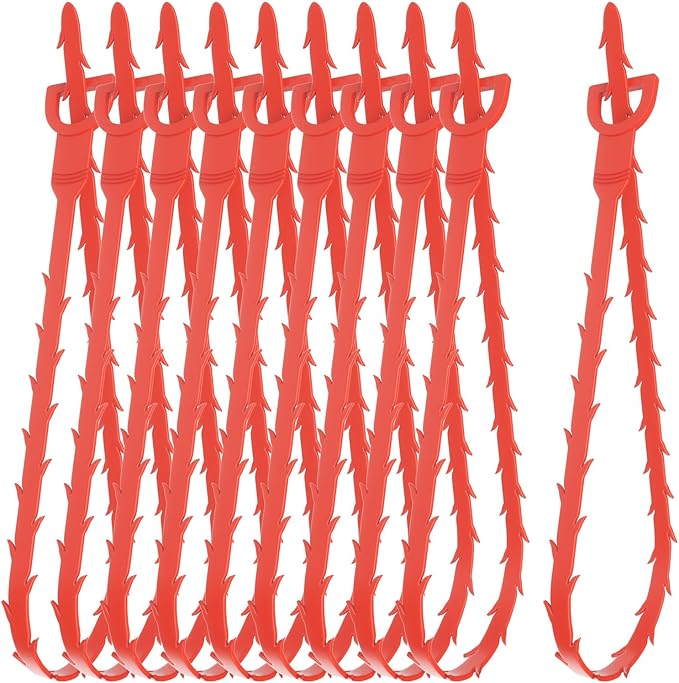 10pcs Drain Cleaner Spiral, 25 in Ergonomic Handle Pipe Cleaning Screws Sticks, Effective for Manual Removal of Hair and Deposits in Bathroom Kitchen For Bath Tub, Toilet, Kitchen Sink, Sewer