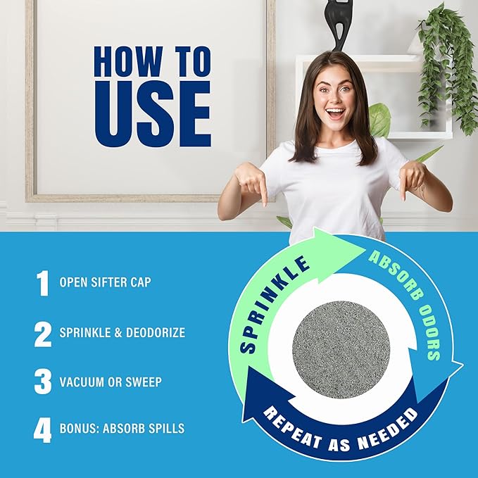 SMELLEZE Natural Dead Animal Odor Removal 2 lbs Granules: Eliminate Dead Rat, Mice, Squirrel, Chipmunk, Raccoon & Bat Smell. Safe for Indoor & Outdoor Use