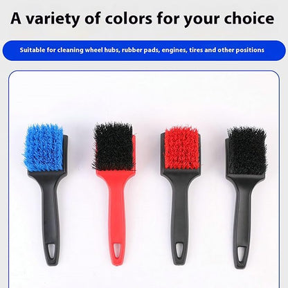 8.3" Car Tire Wash Brush, Carpet Cleaning and Scrub Brush for Floor Mats, Car Detailing Brushes Hard Bristles Wheel Brush for Car Interior and Home, Wheels, Rims, Motorcycles, Bicycles (Blue)
