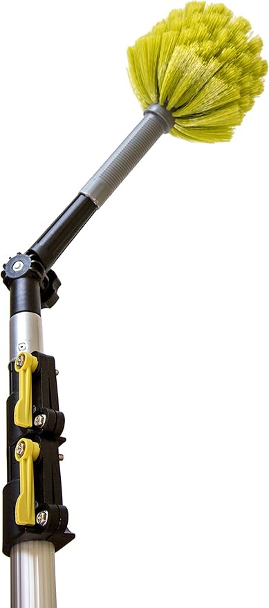 DOCA Telescoping Pole 7-30 Ft - Extension Pole for Cleaning, Feather Duster, Window Washing Kit, Paint Roller, Window Squeegee - High Reach Extendable Kit for Indoor & Outdoor - Cobweb Duster