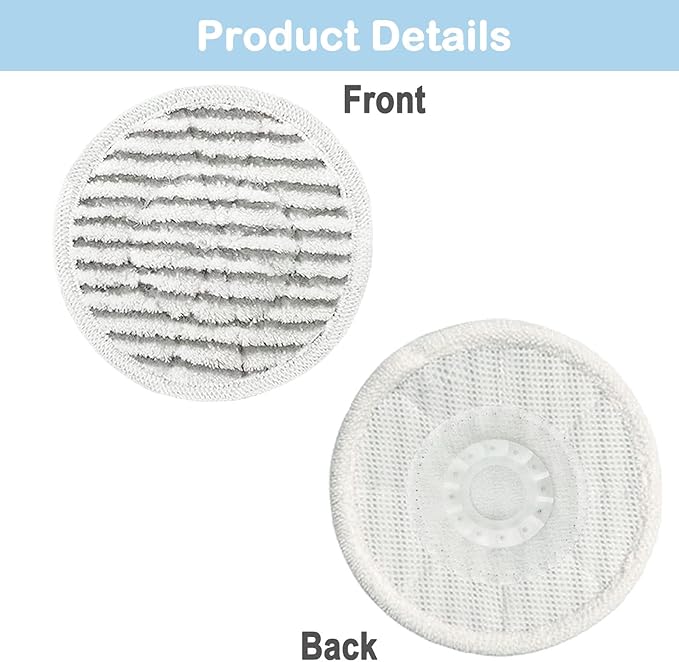 10 Pack S7001 Pads Replacement Steam Mop Pads for Shark S7001 S8201 S7000AMZ S8001 S7000 S7001TGT S7201 S7005 S7020 Series Steam Mop Pads Steam & Scrub All-in-One Scrubbing Mop Pads Part #: XKITP7000