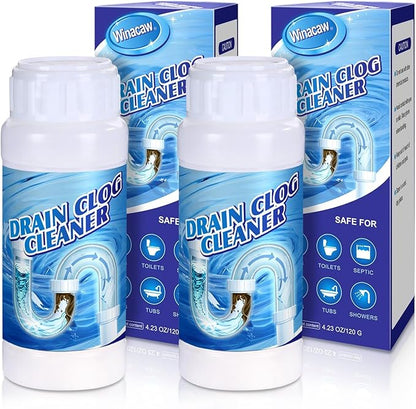 2Pack Sink Drain Cleaner Tool - Upgraded Powerful Pipe Unclogging Agent for Kitchen, Bathroom & Sewer Cleaning