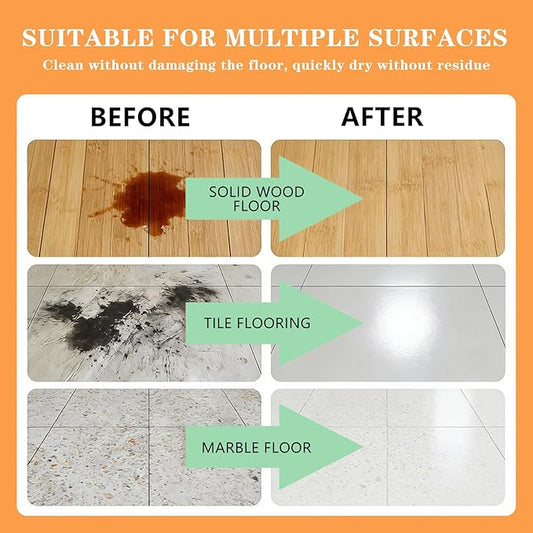 SOPAMI 12pcs Floor Cleaning Solution Tablet Deep Cleans for Multiple Hard Floors, Tile and Vinyl Floors，Suitable With All Robot Vacuums with Mopping and Cordless Wet/Dry Vacuum Mop Cleaner lemon Scent