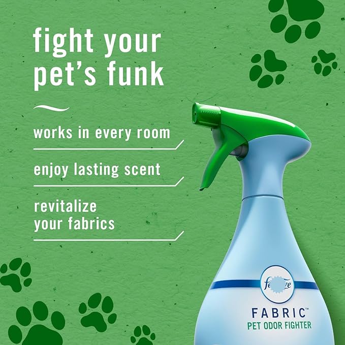 Febreez Fabric Pet Odor Fighter Refill, 67.6 fl oz Fabric Refresher, Air Freshener