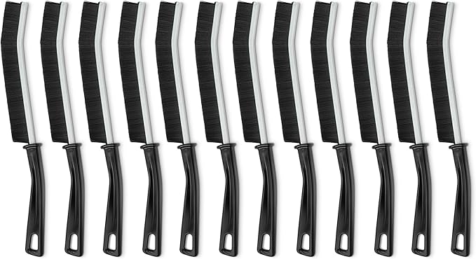 Amazon Basics Hard Bristle Grout and Tile Cleaning Brush, 12-Pack