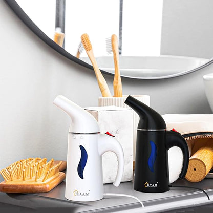 Travel Size Steamer for Clothes,Handheld Garment Steamer for Hat,1lbs Lightly,40s Fast Heat-up,8 FT Power Cord,800W, Light Mini Steamer for Home, Office and Travel, White