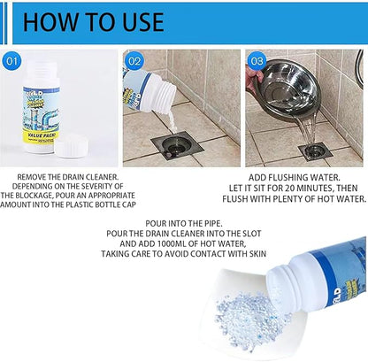 Drain Cleaner, Washbasin Cleaner, Quickly Clears Clogs For Kitchen Sink, Toliet, Handwashing Sink (1pc)