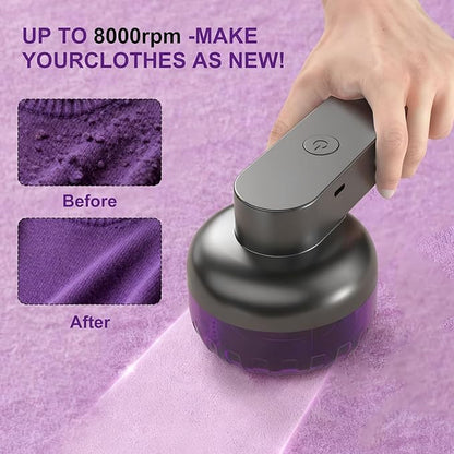 Fabric Shaver and Lint Remover, Rechargeable YOUNKKEE Electric Lint Remover, Quickly Removes Lint Without Damaging Clothes, Suitable for Clothing, Sweaters, Blankets, Sofas, and Pillows