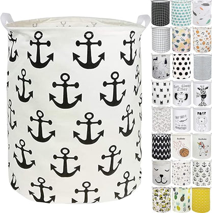 Collapsible Laundry Basket in Bedroom Waterproof Laundry Hamper in Bathroom Large Laundry Bag in College Dormitory Cloakroom Livingroom Nursery Organizer Toy Bin