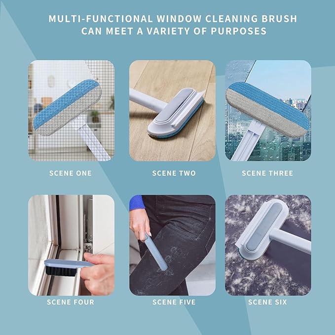 Pets Hair Remover,Pet-Dog-Cat-Hair-Remover-Couch,4 in 1 PetHair Removal Tool,Multifunctional HairRemoval Brush,4 in 1 Pet HairRemover for Couch,Long Handle,Removable,Reusable,for Carpets (2)