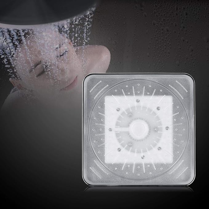 Shower Spray Head - 7 Color LED Light Shower Head Romantic Light Water Bath Home Bathroom Shower Head No Batteries No Wire Needed