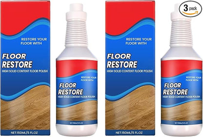 2PCS Floor Restore Cleaner, High Solid Content Floor Polish for Shine Renewal & Protective Layer, Helps Conceal Small Scratches, Quick-Drying Protective Finish