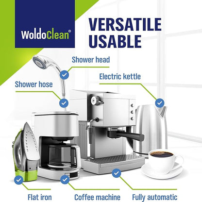 WoldoClean XL Coffee Maker Cleaner & Descaler Tablets - 40 Heavy Duty 16g Tabs, Limescale Remover compatible with Keurig K-Cup, Nespresso Vertuo & Ninja