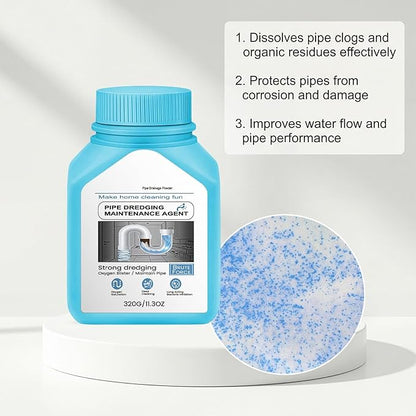 Drain Clog Remover Powerful Unclogging Sink Hair Cleaner, Sink Drain Cleaner for Kitchen Bathroom, Unclogging Solution for Pipes, Toilets & Showers Fast Acting Drains Unclogger (1PCS)
