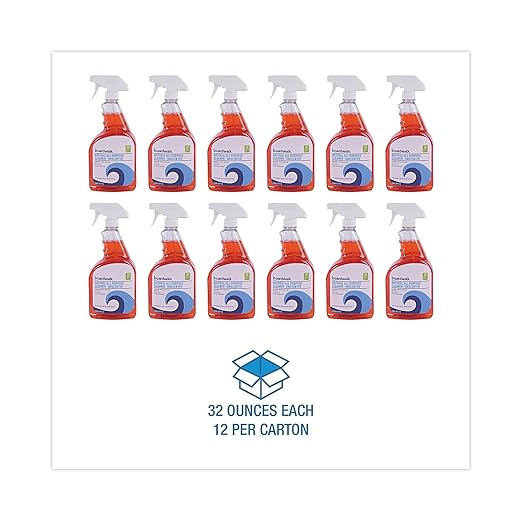 Boardwalk BWK37112 Natural All Purpose Cleaner, Unscented, 32 oz Spray Bottle (Case of 12)