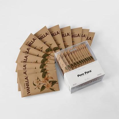 12 Packs Vanilla Potpourri Scented Sachets for Drawers and Closets，【Deodorizer for Stagnant Air】Odor Eliminator，hanging Paper Air Fresheners for Clothes Long Lasting