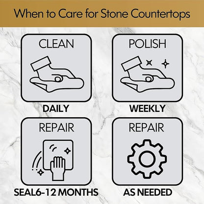 Headstone Cleaner for Graves & Memorials, Granite Cleaner, Removes Dirt & Plant Growth, Natural Luster to Restore & Guard Granite, Stone,Tile, Travertine, Concrete,Limestone,Slate,Marble 10.14 Fl Oz