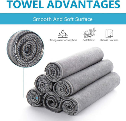 ZHIDIAN Screens Cleaning Microfiber Suede Cloth, 8Pack Streak Free Lint Free Large Rag for Car Screen, TV, Computer, Camera Lenses, Phones, Electronics Devices & All Delicate Surface, 12x12in