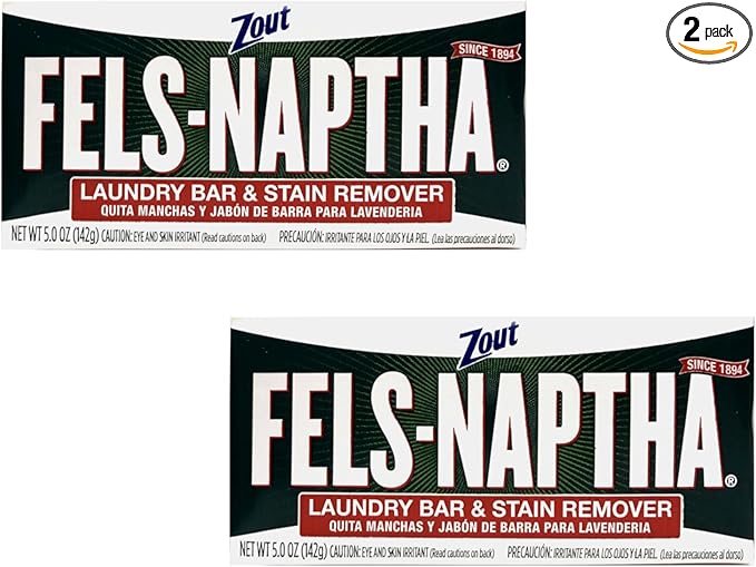Fels Naptha Laundry Soap Bar & Stain Remover - Pack of 2 by Fels Naptha