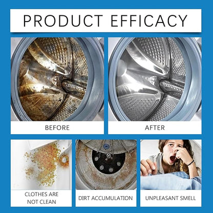 Fight Mold & Odor! 12 Pack Washing Machine Deep Cleaner Tablets - Descaler for HE Front/Top Load Washers. Septic Safe, Eco-Friendly Formula for Drum & Seal. 12 Month Kit.