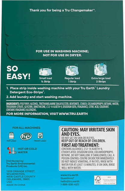 Tru Earth Fabric Softener Sheets | Alternative to Fabric Softener Liquid and Pods | 50 Sheets | Fresh Linen