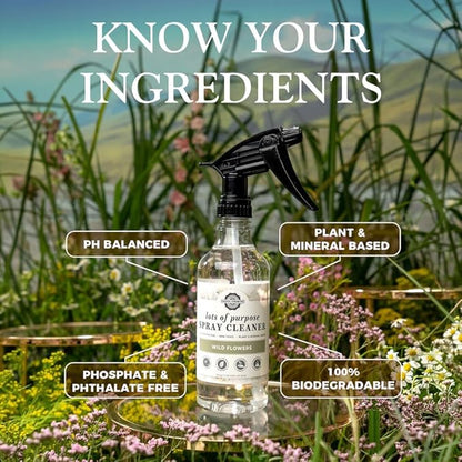 Rustic Strength Lots of Purpose Spray Cleaner, Wild Flowers, 16 oz