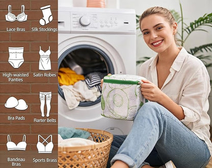 3 Pack Delicates Laundry Bags for Bras and Lingerie – Mesh Wash Bags with Anti-Deformation Structure & Fixed Friction Plates – Prevent Tangling, Snags & Stretching – Ideal for Sports Bras, Travel